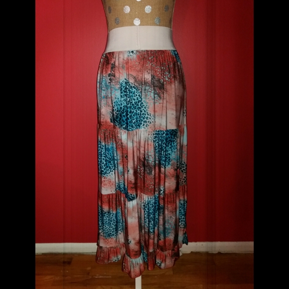 Magic Dresses & Skirts - Magic Multi Printed Tiered Maxi Skirt